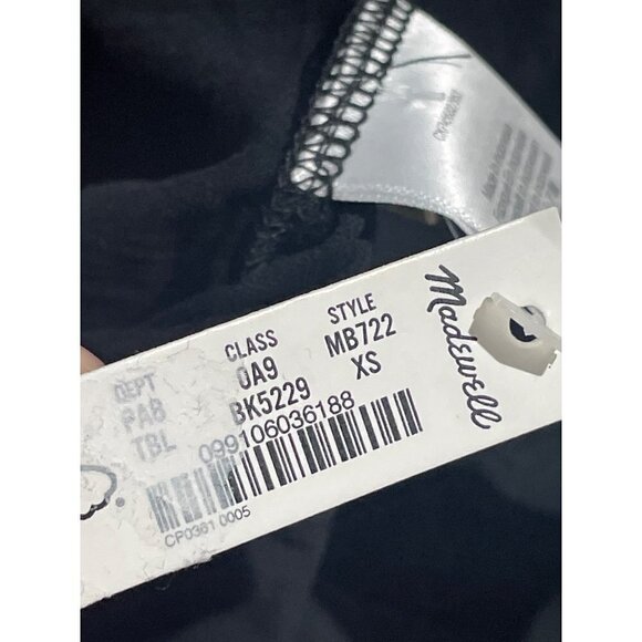 Madewell Whisper Cotton V-Neck Tee in Dark Baltic XSmall New as-is Womens tshirt - Picture 8 of 10